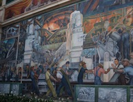 One of Diego Rivera's mammoth Detroit Industry murals at the Detroit Institute of Arts.