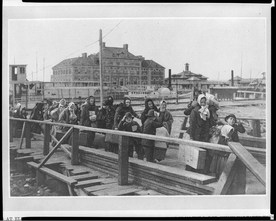 “Immigrants landing at Ellis Island, 1902.” Library of Congress Prints and Photographs Division, Washington, D.C., USA