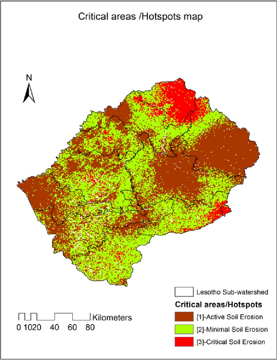 M. Makara Assessment of spatial and temporal soil loss in and out of Lesotho using Rusle Model and GIS (01 November 2013)